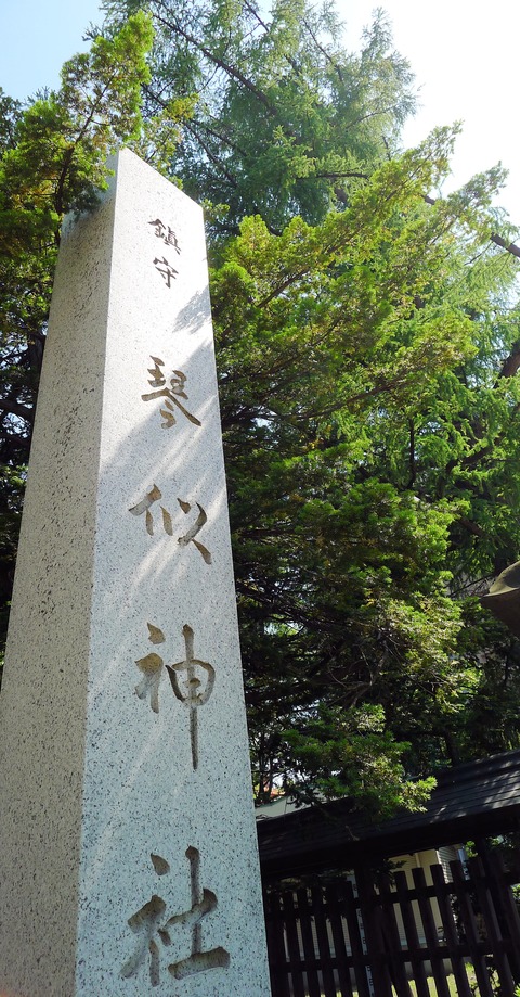 琴 社号標