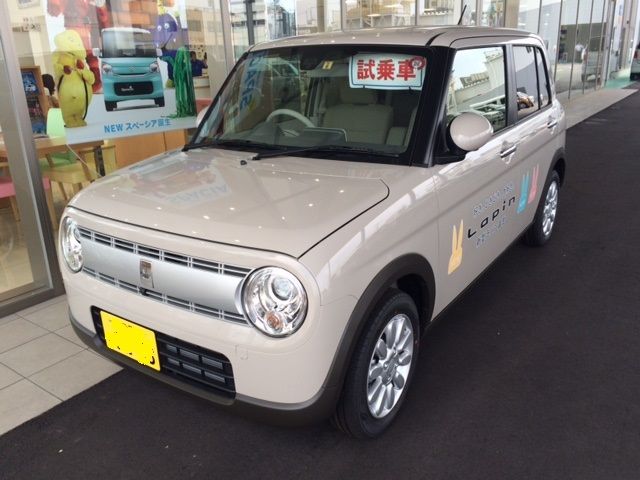 スズキラパン Lapanノベルティプルバックカー ピンク SUV風 ミニカー