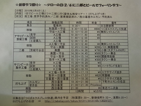スケジュール