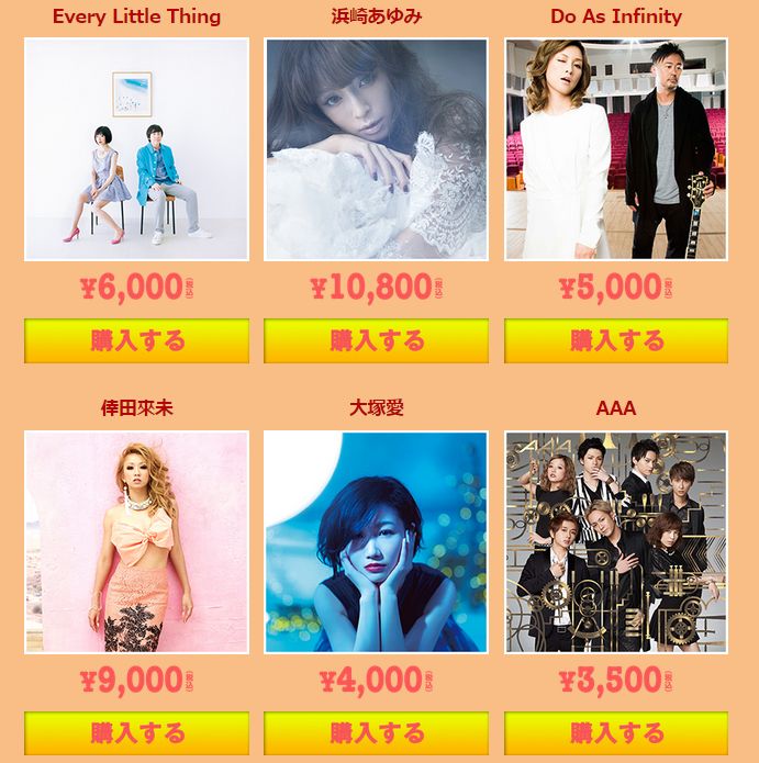 浜崎あゆみの福袋2015 中身