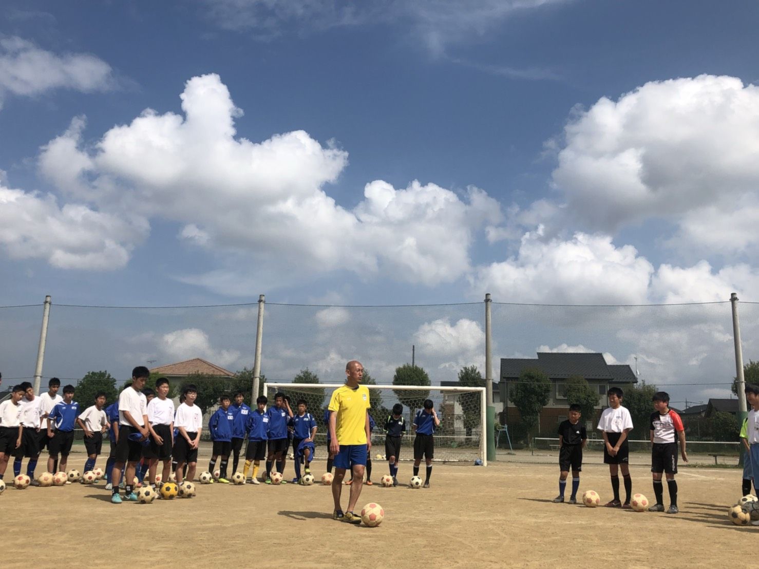 水戸にて中学生のサッカー指導 サッカーが上手くなるために