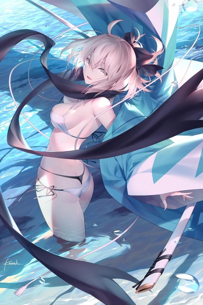 Fgo 光崎さんの水着沖田さんイラスト 夏が待ち遠しいな