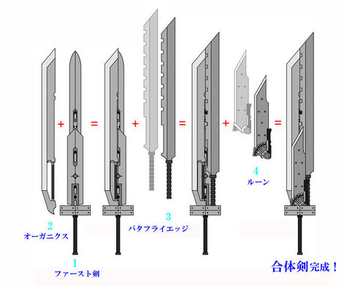 FF7ACの合体剣って絶対振り回してたらパーツの一部どっかに飛んでくよな