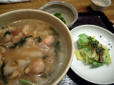 090330うずまき鶏とトマトの汁そば