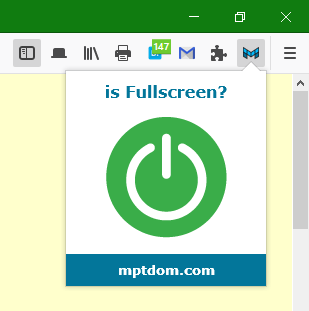 起動時にブラウザをフルスクリーンにする「MPT Fullscreen3