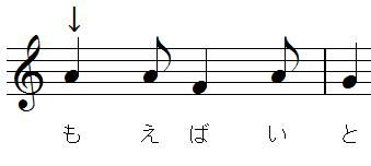 あおげば尊し(低声用)矢印付き