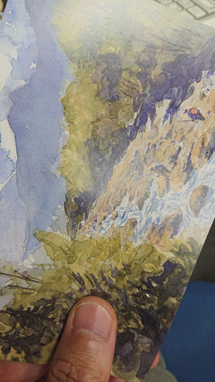 柴野邦彦水彩画展裏面