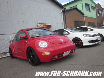 ニュービートル 作業日記 (arc車高調,中空スタビ,パネル塗装,カーボン