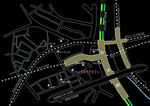 ★map_渋谷 ヘッドロックカフェ
