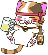 酔っ払いネコ
