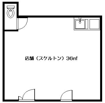 内田貸店舗白黒