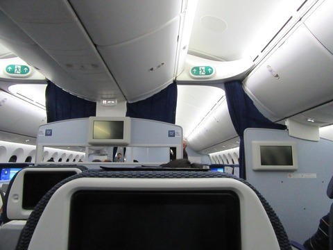 往路(機内)
