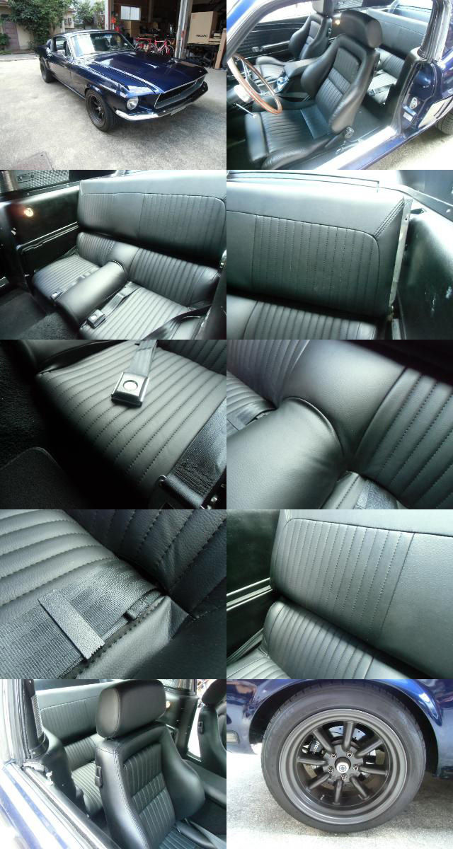 フォード マスタング レカロLS-M 同仕様 リアシート張替  