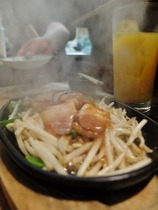 ラムの鉄板焼