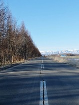 まっすぐ続く道