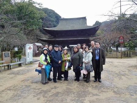 功山寺にて
