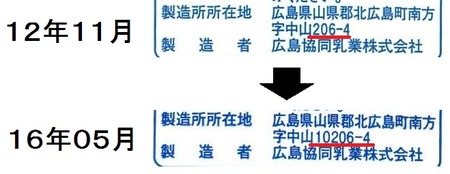 製造所所在地の変更?