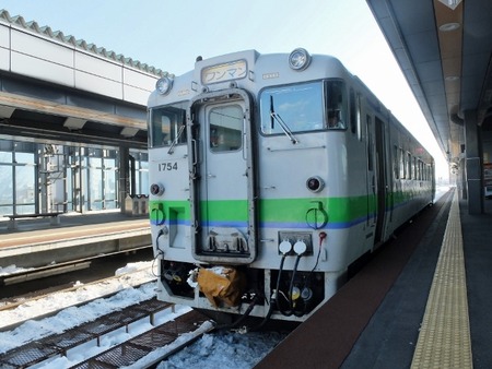 新得行き普通列車に乗車