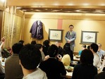 中田社長のごあいさつで懇親会が始まりました。