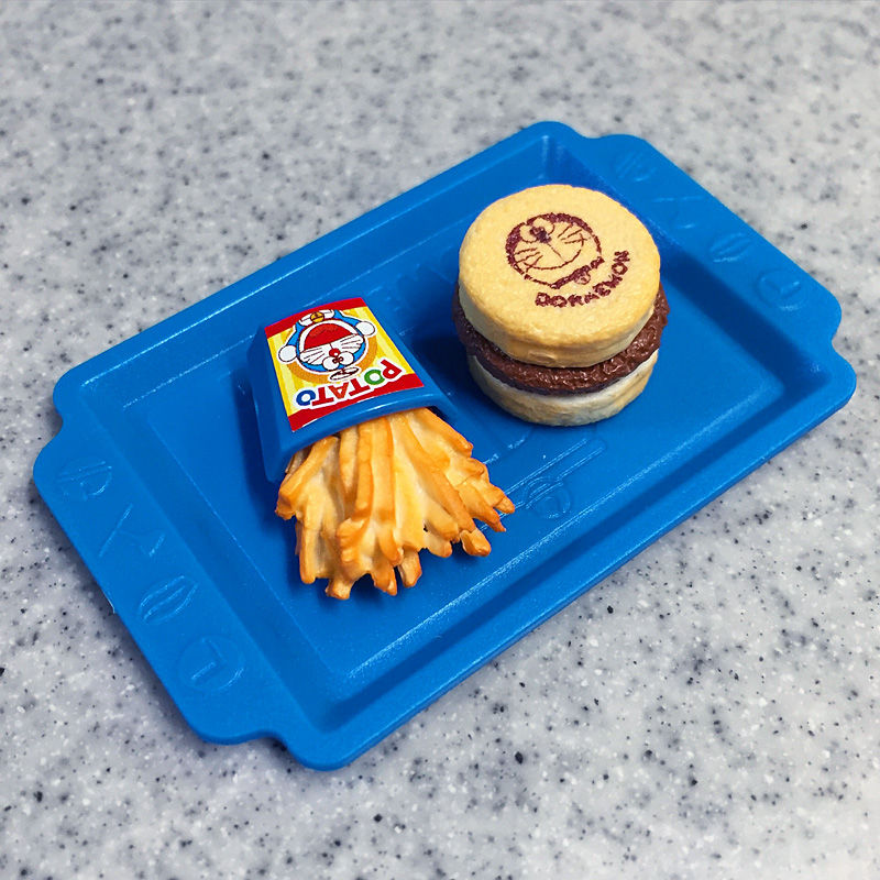 リーメント　ドラえもん　バーガーショップ　ミニチュア ドラえもんのハンバーガー！食玩「ドラえもん ぱくぱくバーガー