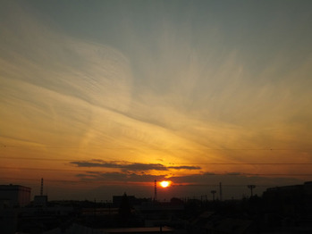 2001年12月21日の夕陽