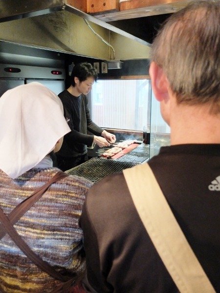 店長さんが「焼き」のお手本。