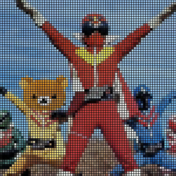 変換後のドット絵