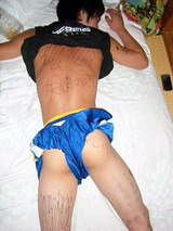 サッカー少年合宿風呂裸 