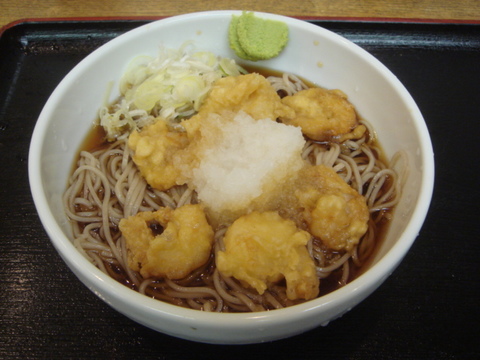 政吉そば おろし小海老天そば