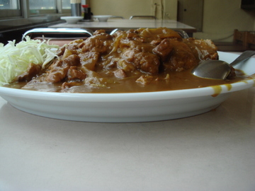 カツカレー側面