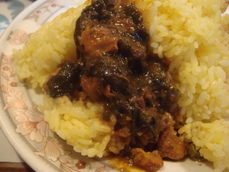 とんがらし ほうれん草バターチキン