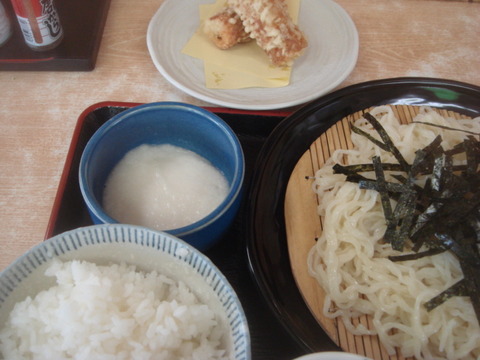 ねぎどん ざる細うどん とろろ ご飯 ちくわ天