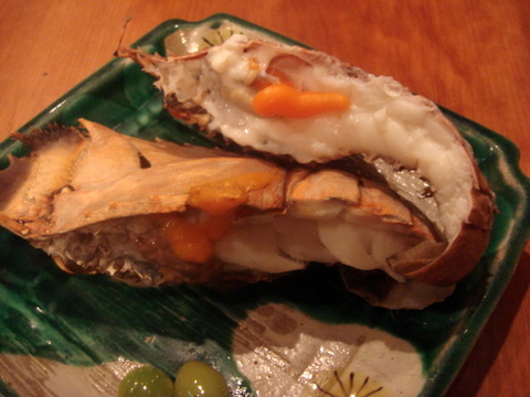 濱いち うちわ海老 焼と蒸し