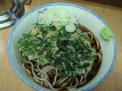 川一 春菊天そば