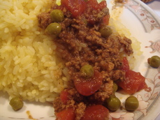 とんがらし キーマ オンザライス