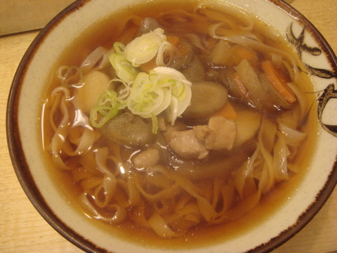 そば好 けんちんうどん(ひもかわ)