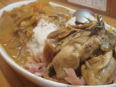 真寿舎 カキカレー アップ