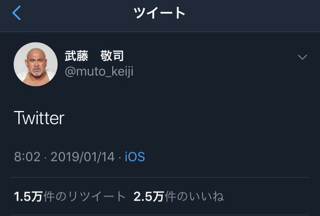 武藤敬司さん、訳のわからないことを呟いてしまう