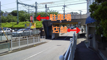 駐車場の位置・横浜市金沢区リサイクルショップ