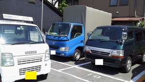 中古家具配達・買取用の自動車