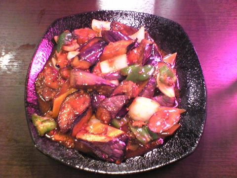 中華料理300円や:?麻婆茄子全景100710