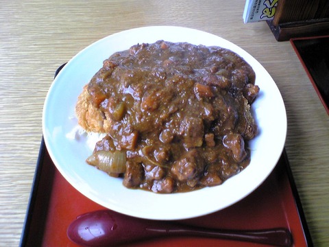 おそば桝屋:?カツカレー950円全景100715