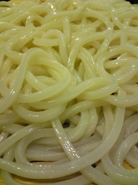 喜久家:?ごまだれうどんのうどん拡大100727