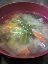 カフェテラス本郷:?お代わり自由の味噌汁100307