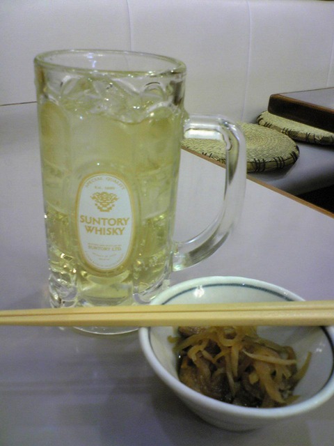 水口食堂:⑦角ハイボール550円100904