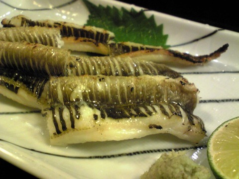 あさだ:④江戸前穴子塩焼き900円全景101009