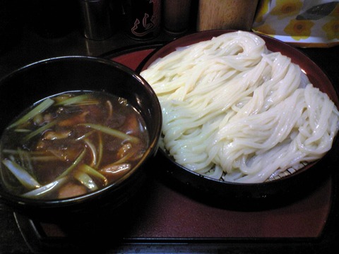手打うどん天下一:?鳥せいろ600円全景100806