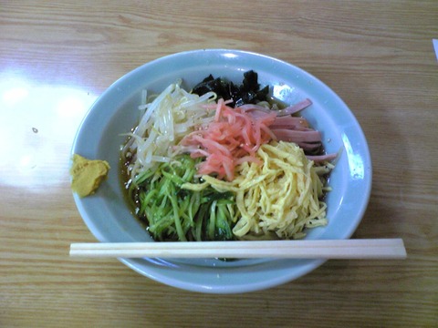 山口家本店:?冷し中華680円全景100715