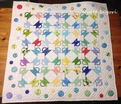 スタンプバスケットのベビーキルト完成&穏やかな午後♪ : 猫日和