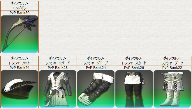 PvP装備_弓詩_ダイアウルフ